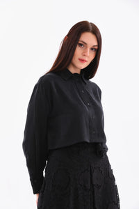 D&T Silk and Lace Set Black