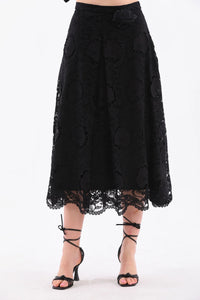 D&T Silk and Lace Set Black