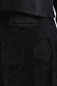 D&T Silk and Lace Set Black