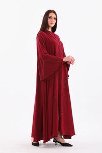 SC Paris Abaya Set Burgundy