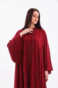 SC Paris Abaya Set Burgundy