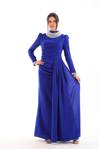 T&Y Pearl Dress Sax Blue