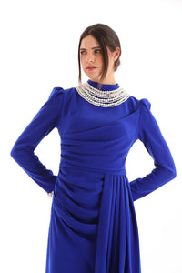 T&Y Pearl Dress Sax Blue