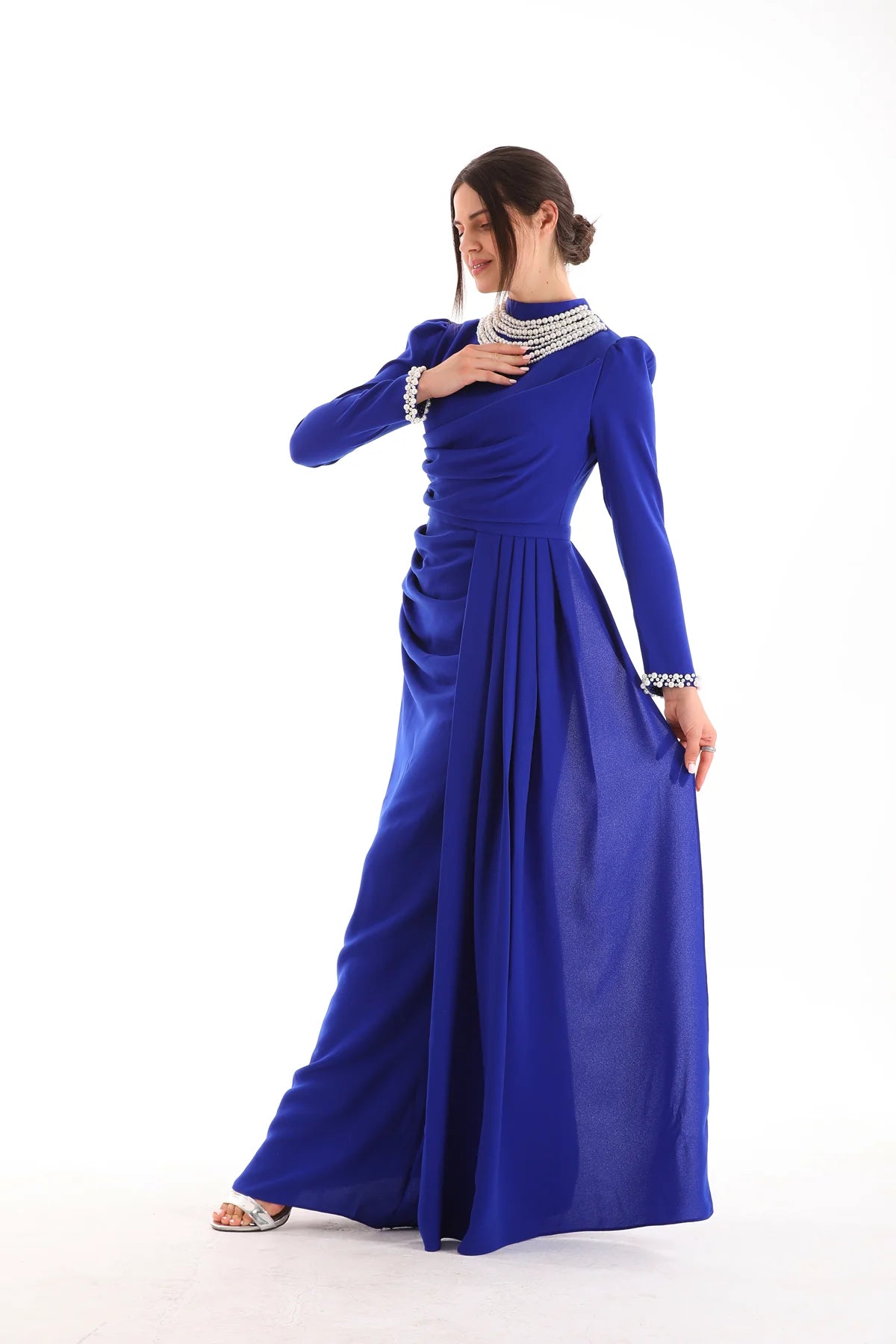 T&Y Pearl Dress Sax Blue