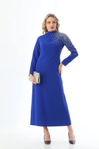 T&Y Star Dress Royal Blue
