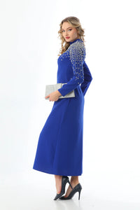 T&Y Star Dress Royal Blue
