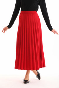 NLW Pleated Skirt Red