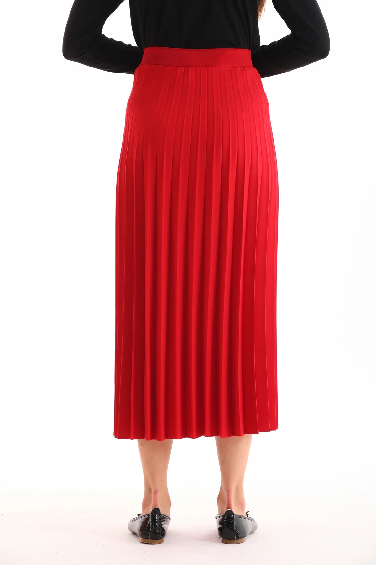 NLW Pleated Skirt Red