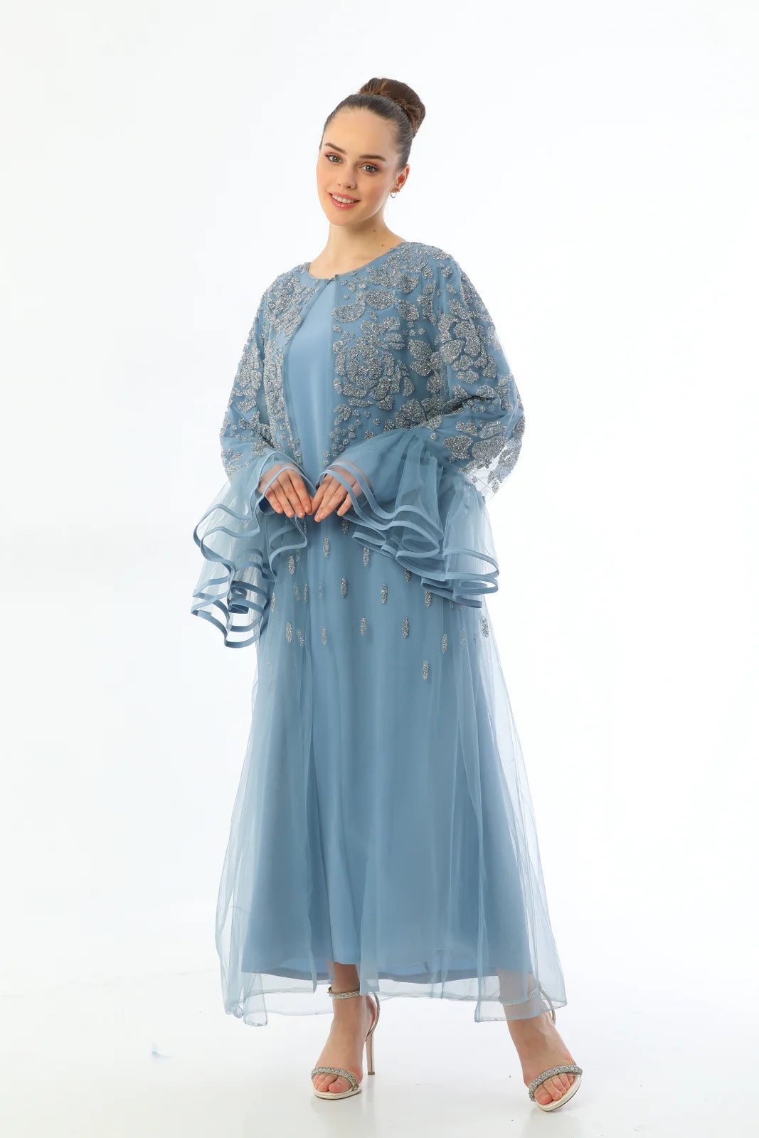 N&C Somentha Dress Baby Blue
