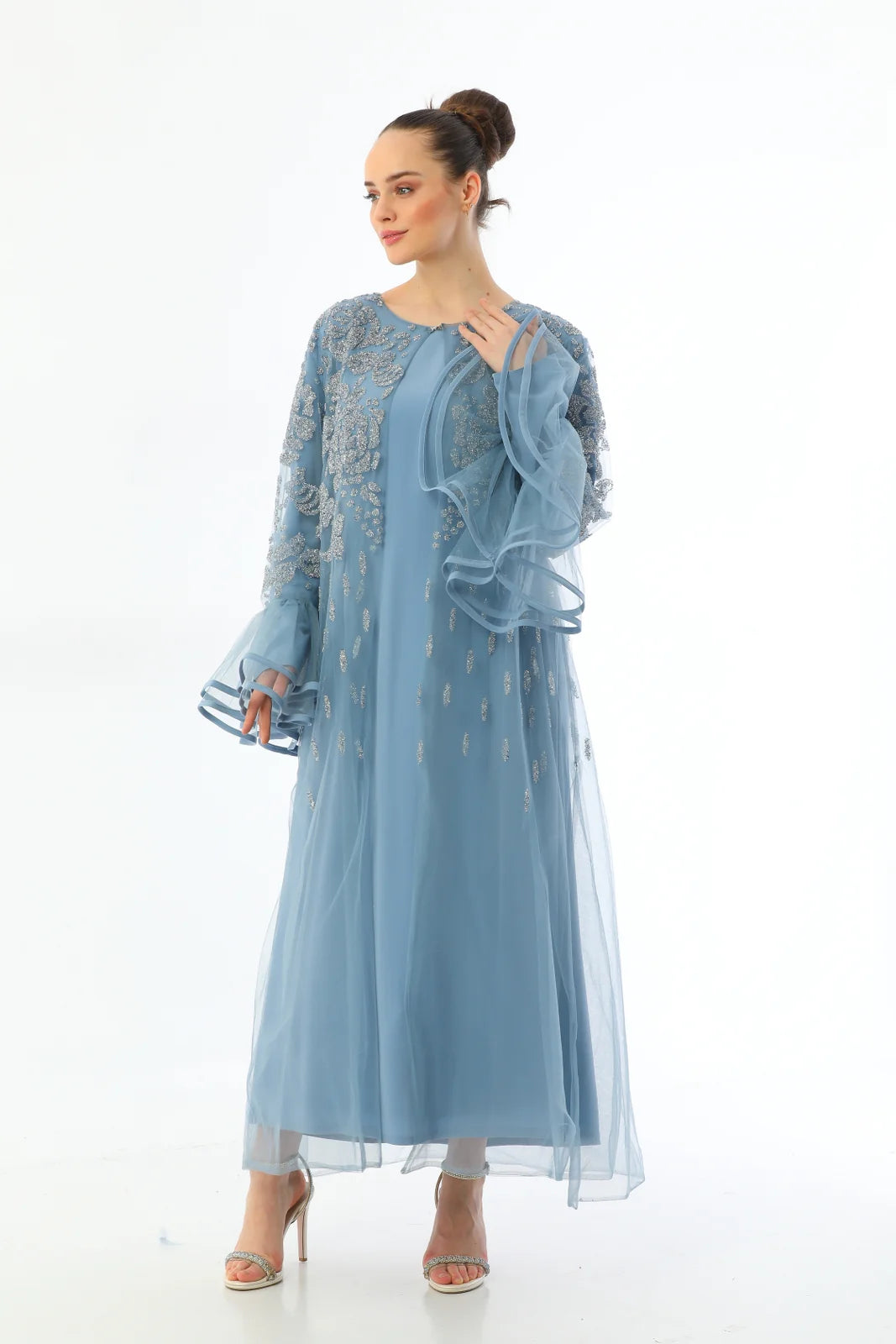 N&C Somentha Dress Baby Blue