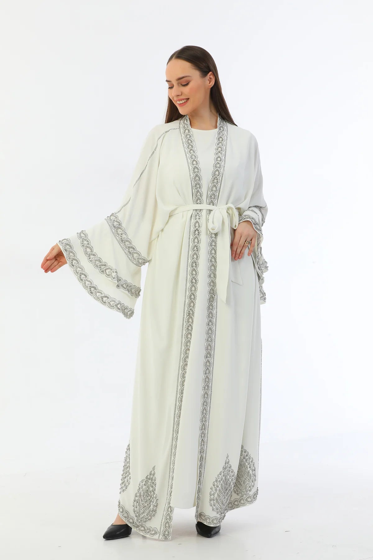 W&C Elisha Abaya Ecru