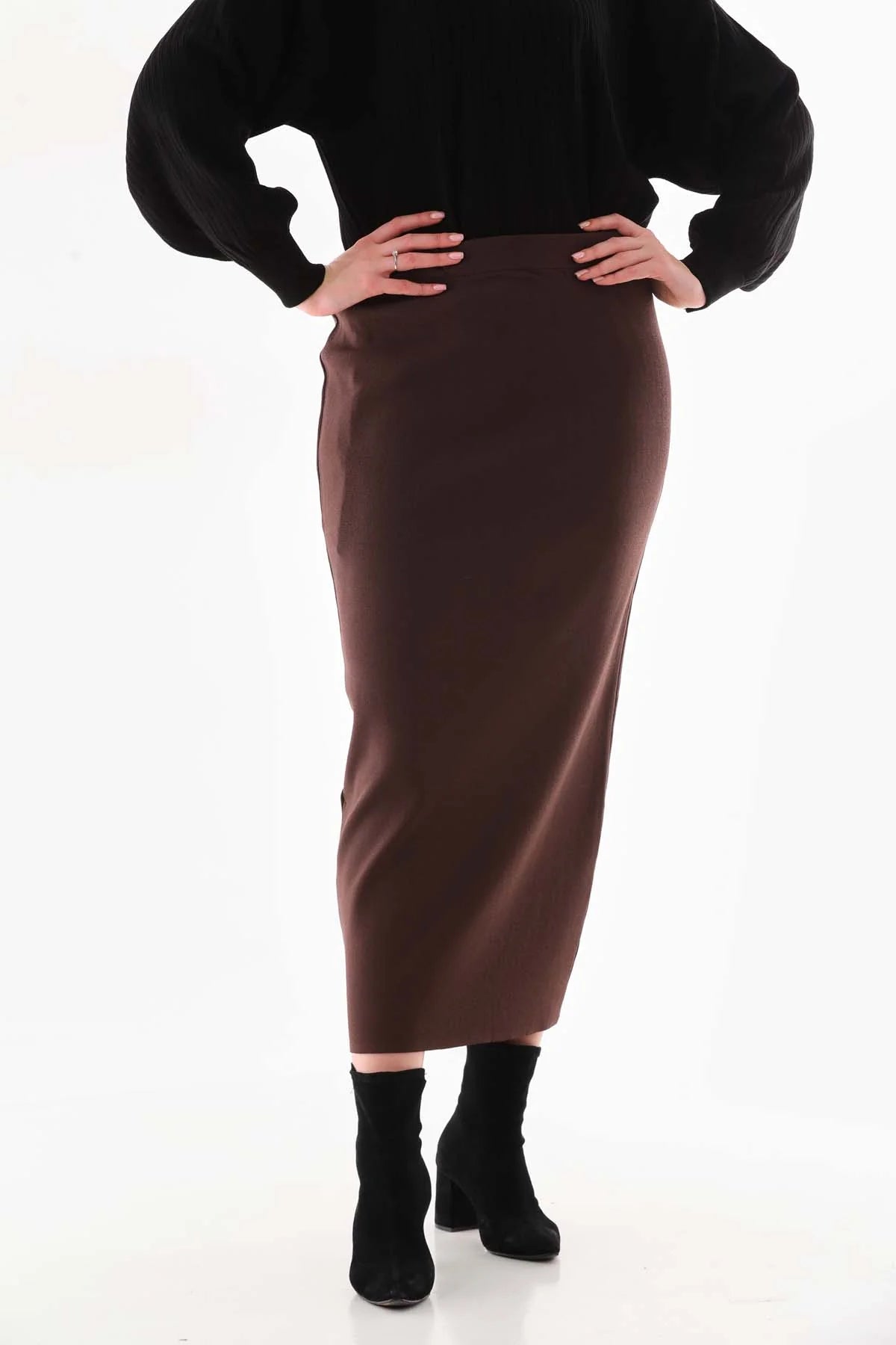 NLW Pencil Skirt Brown