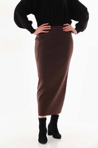 NLW Pencil Skirt Brown