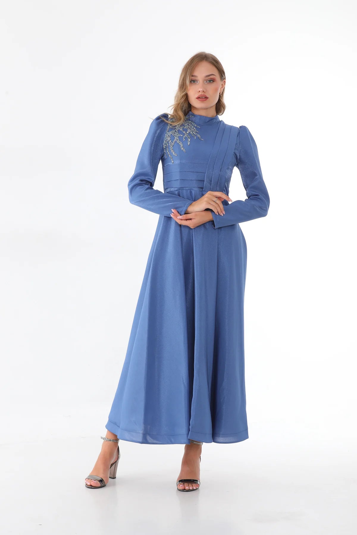 T&N Almina Dress Indigo