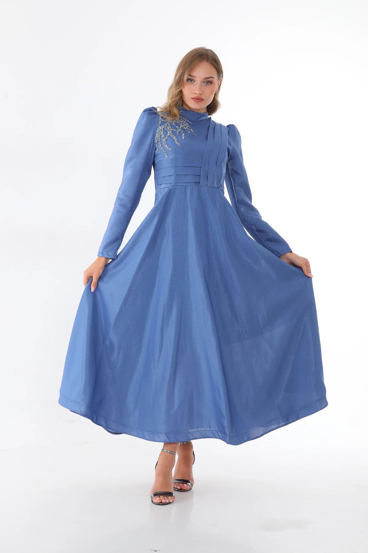 T&N Almina Dress Indigo
