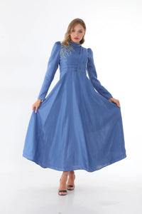 T&N Almina Dress Indigo