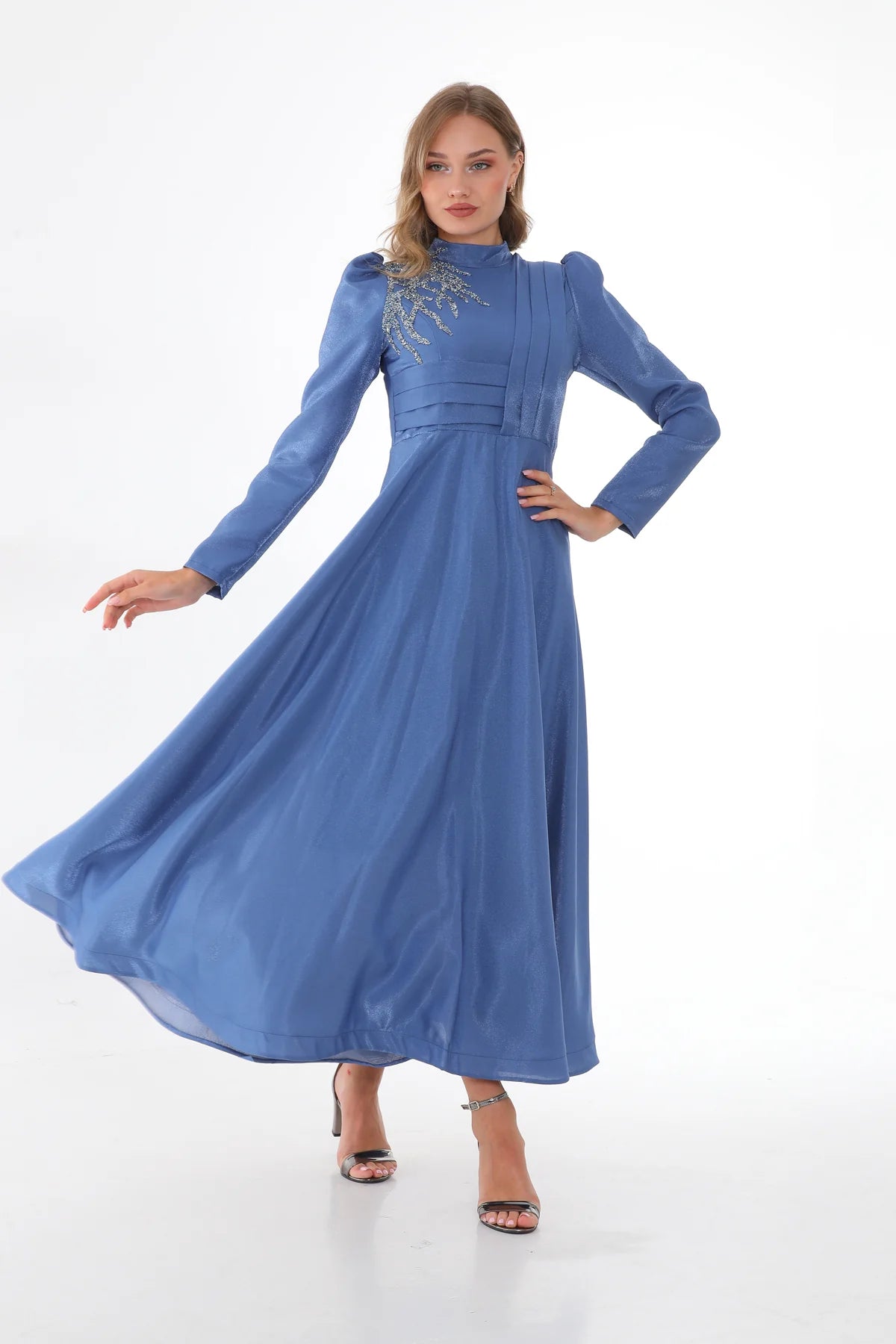 T&N Almina Dress Indigo