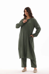 ECM Long Tunic Set Green