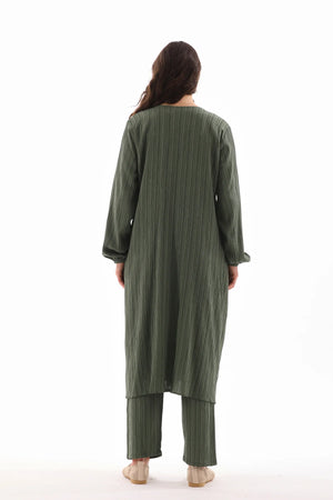 ECM Long Tunic Set Green