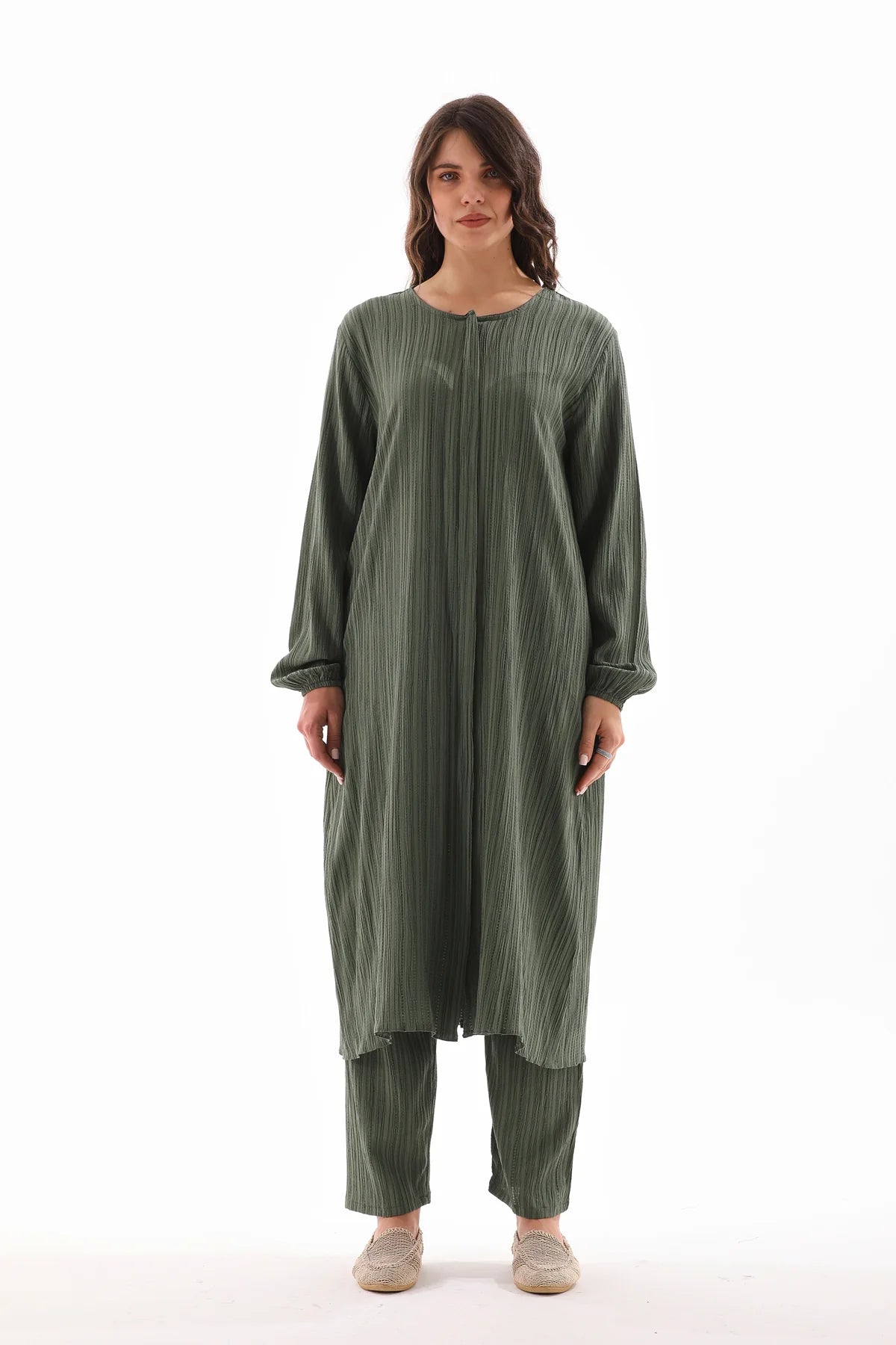 ECM Long Tunic Set Green