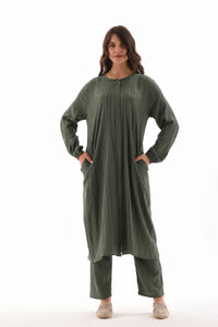 ECM Long Tunic Set Green