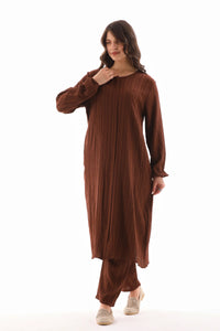 ECM Long Tunic Set Brown