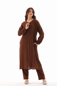 ECM Long Tunic Set Brown