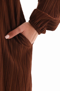 ECM Long Tunic Set Brown