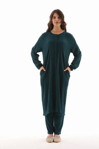 ECM Long Tunic Set Emerald