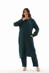 ECM Long Tunic Set Emerald