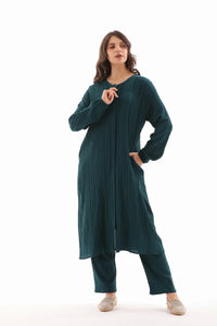 ECM Long Tunic Set Emerald
