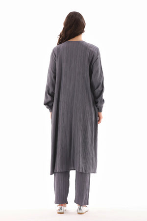 ECM Long Tunic Set Gray