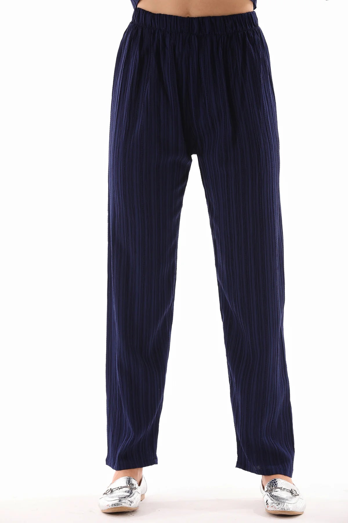 ECM Long Tunic Set Navy Blue