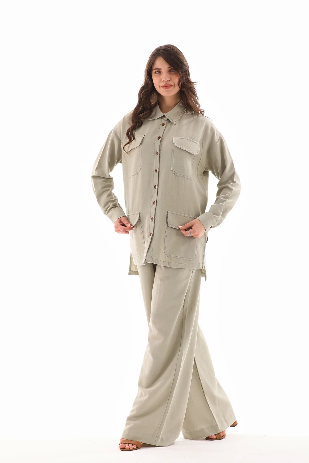 All Cotton Pocket Dtld Set Laurel