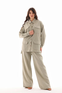 All Cotton Pocket Dtld Set Laurel