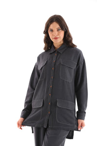 All Cotton Pocket Dtld Set Smoked