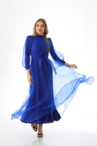 T&N Arya Dress Sax Blue