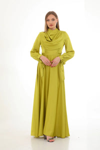 DMN Pamela Dress Oil Green