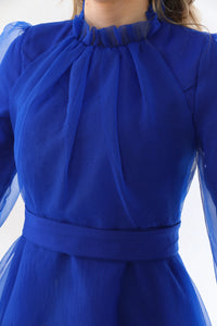 T&N Eleanor Dress Sax Blue