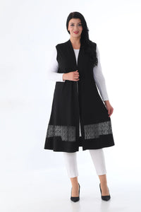 MSB Lace Detailed Vest Black