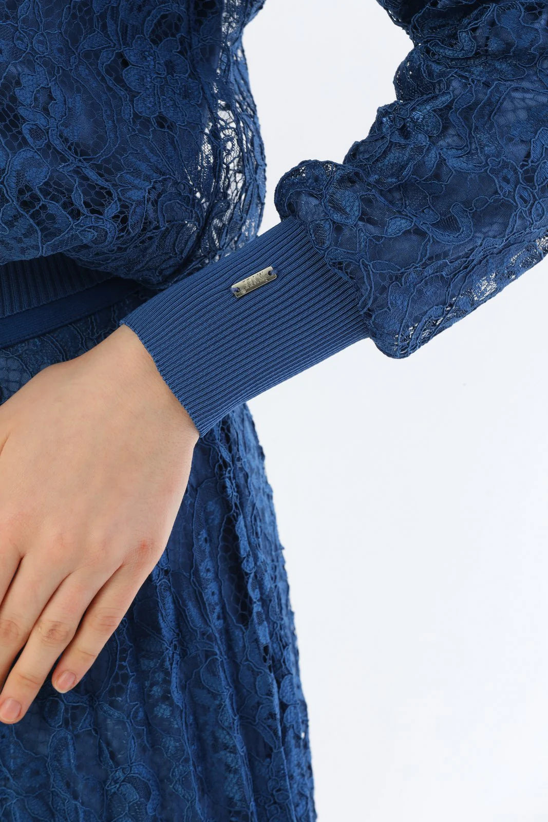 Invee Lace 2 Piece Skirt Set İndigo