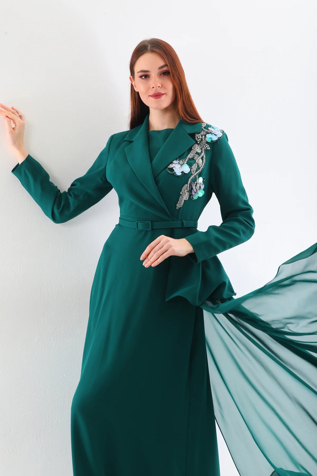 S&D Lily Dress Emerald