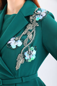 S&D Lily Dress Emerald