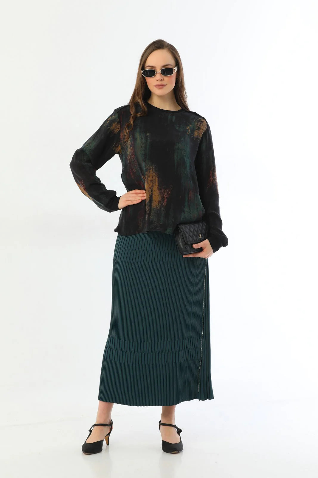 MissWhence 33902 Skirt Dark Green