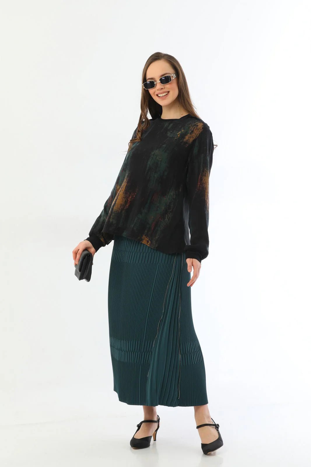 MissWhence 33902 Skirt Dark Green