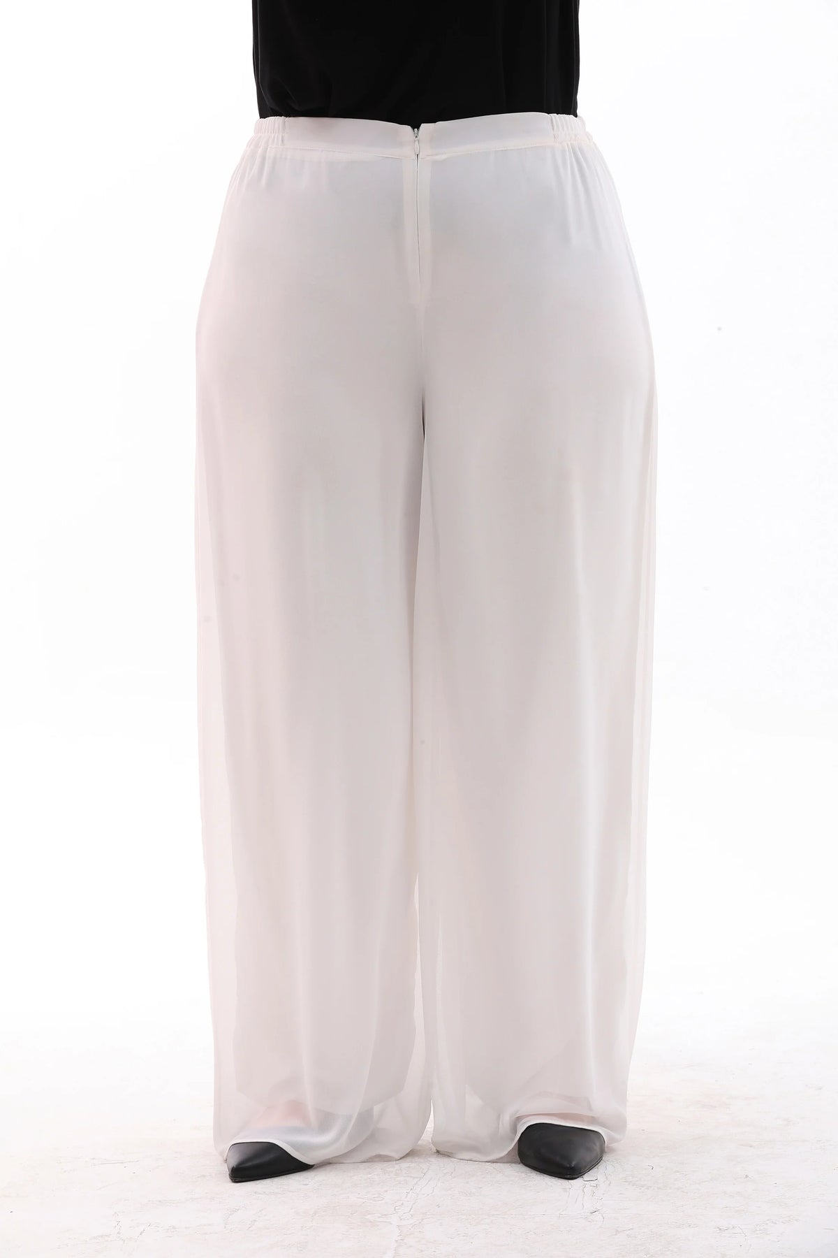 F&G Chiffon Lining Pants Ecru