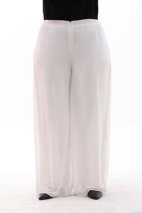 F&G Chiffon Lining Pants Ecru