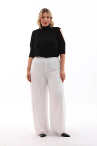 F&G Chiffon Lining Pants Ecru