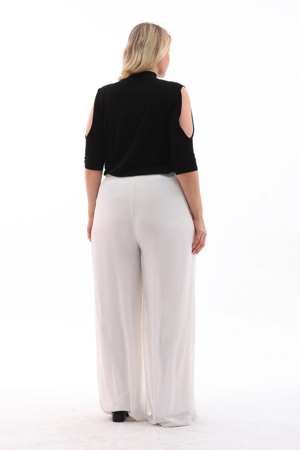 F&G Chiffon Lining Pants Ecru