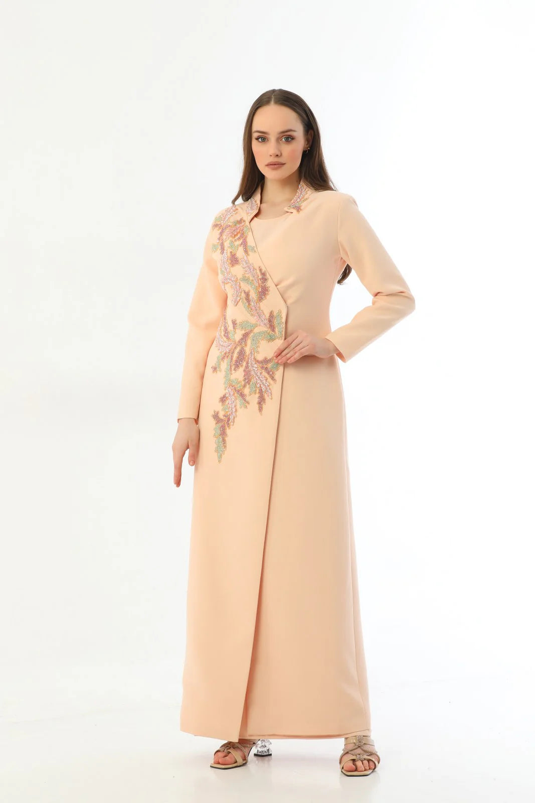 D&T Brillient Dress Apricot